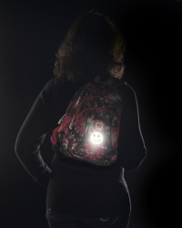 Reflexní samolepka - smajlík oranžový - balení  5 ks Reflexní samolepka - smajlík oranžový - balení  5 ks